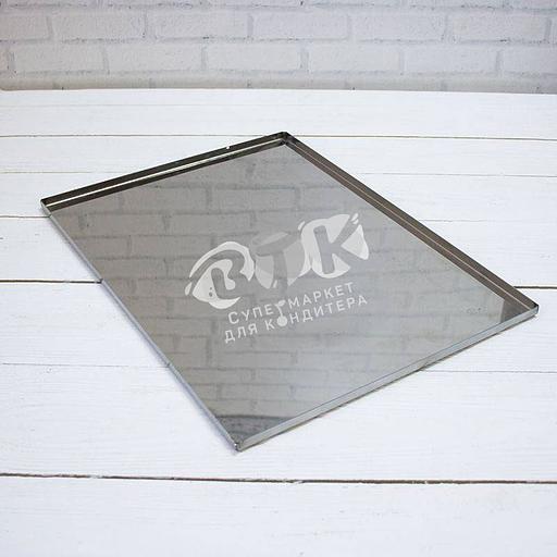 Противень 1000х800 мм высота 20 мм толщина 1,5 мм 4 борта алюминий фото 1