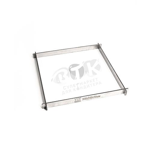 Рамка для конфет и шоколада 240х240х20 мм нержавеющая сталь фото 1