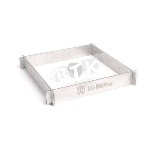 Рамка для конфет и шоколада 180х180х30 мм нержавеющая сталь фото 1