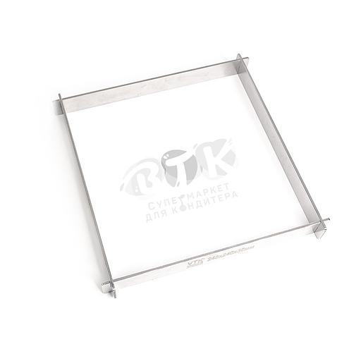 Рамка для конфет и шоколада 240х240х30 мм нержавеющая сталь фото 2