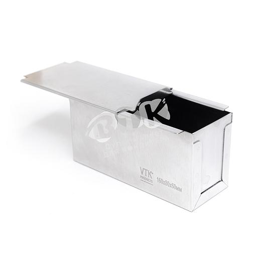 Форма для тостового хлеба с крышкой 160х80х60 мм нержавеющая сталь фото 3