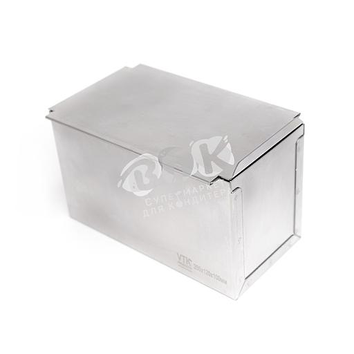 Форма для тостового хлеба с крышкой 200х120х110 мм нержавеющая сталь фото 2