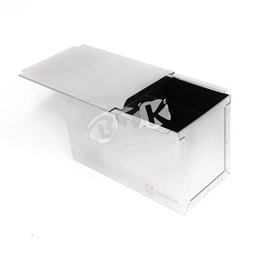 Форма для тостового хлеба с крышкой 200х120х110 мм нержавеющая сталь фото 3