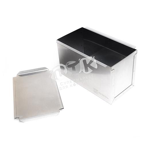 Форма для тостового хлеба с крышкой 200х120х110 мм нержавеющая сталь фото 5