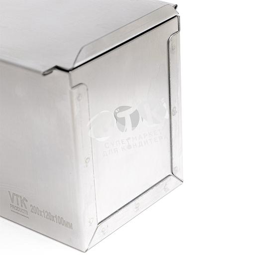 Форма для тостового хлеба с крышкой 200х120х110 мм нержавеющая сталь фото 7