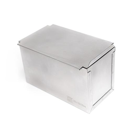 Форма для тостового хлеба с крышкой 300х130х130 мм нержавеющая сталь фото 2