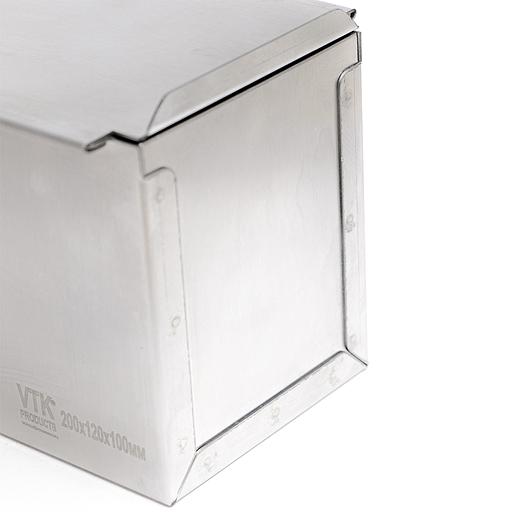 Форма для тостового хлеба с крышкой 300х130х130 мм нержавеющая сталь фото 7