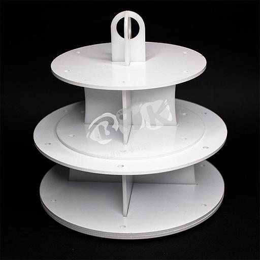 Подставка для кейкпопсов 2 яруса белая 12 шт фото 3