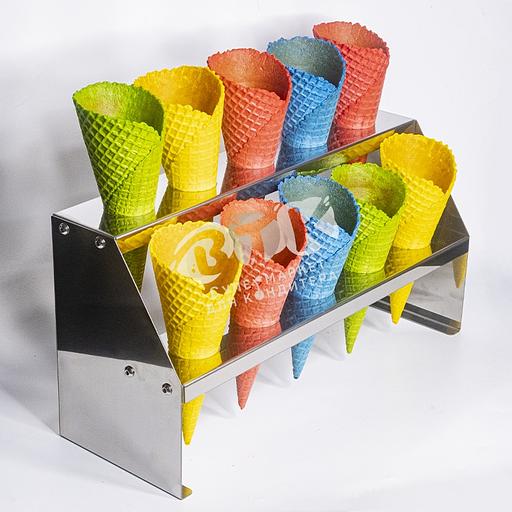 Подставка для рожков двухъярусная 10 ячеек 40 мм фото 5