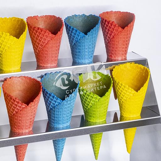 Подставка для рожков трехъярусная 15 ячеек 40 мм фото 2