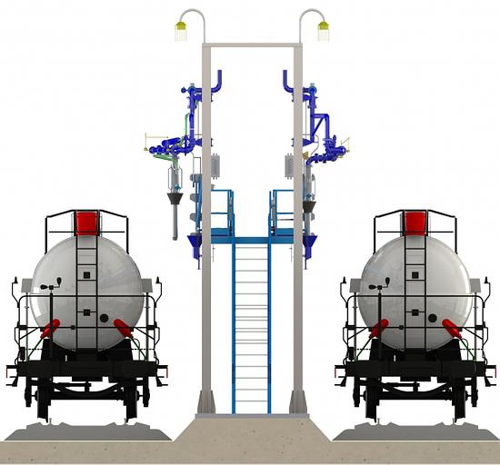 Автоматизированные измерительные комплексы налива в автомобильные и жд цистерны (АСН, АТНК) фото 1