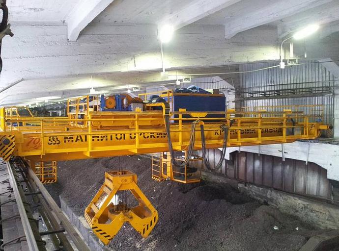 Кран мостовой электрический специальный грейферный фото 1