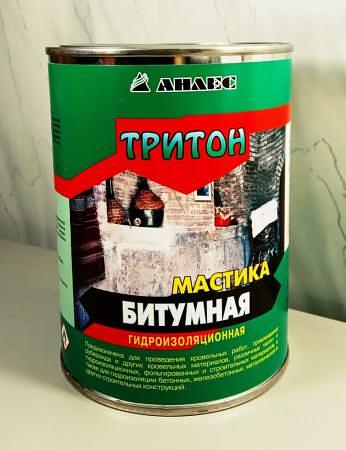 Битумная мастика гидроизоляционная Тритон 3 л. (2,6 кг.) фото 2
