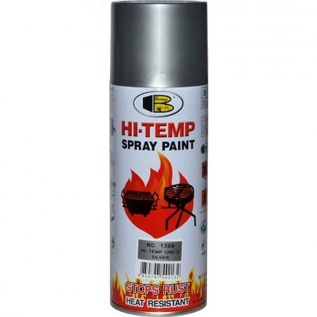 Краска жаростойкая BOSNY 520мл (до 600 градусов С) аэрозольная фото 3
