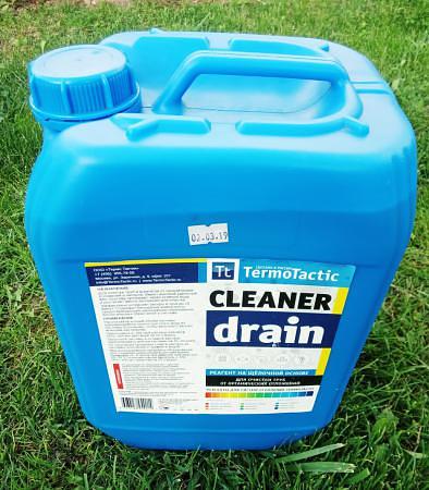 Средство TermoTactic Cleaner Drain 50 л. для очистки труб и устранения засоров фото 1