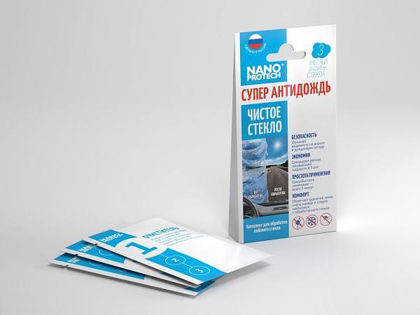 Антидождь Nanoprotech (комплет из 3 салфеток) фото 3
