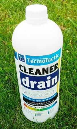 Средство для устранения засоровм и очистки труб TermoTactic Cleaner Drain 1 л. фото 1