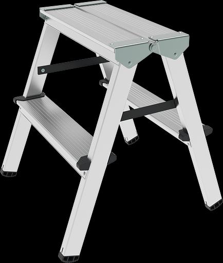 Стремянка алюминиевая двухсторонняя NV 1120 2×2 ступени ОПТ фото 1