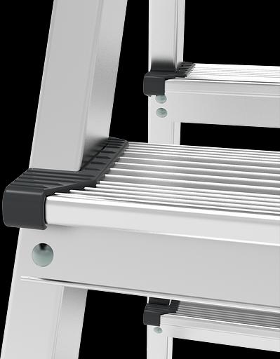 Стремянка алюминиевая двухсторонняя NV 1120 3×3 ступени ОПТ фото 3