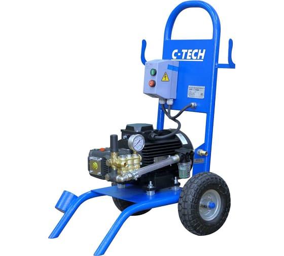 Мойка высокого давления C-TECH АВД (200 бар, 15 л/мин, 5.5 кВт) ByPass + комплект ручной мойки фото 2