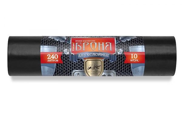 Қоқыс дорбалары Bronya сериясы 240 л/10 дана КӨТПЕМ фото 1
