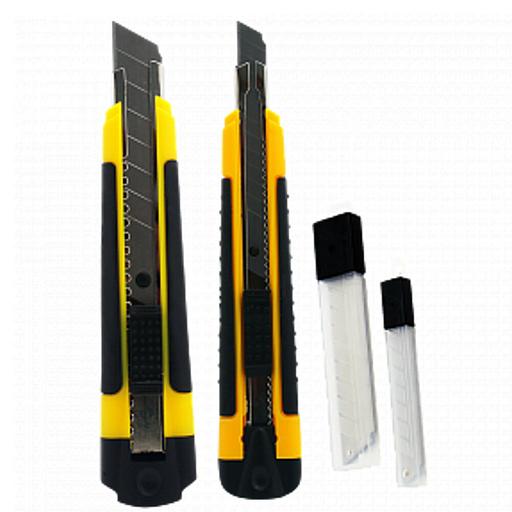 Набор Технических Ножей 9 Мм И 18 Мм, Металлическая Направляющая, Двухкомпонентный Корпус JIANZHONG фото 1