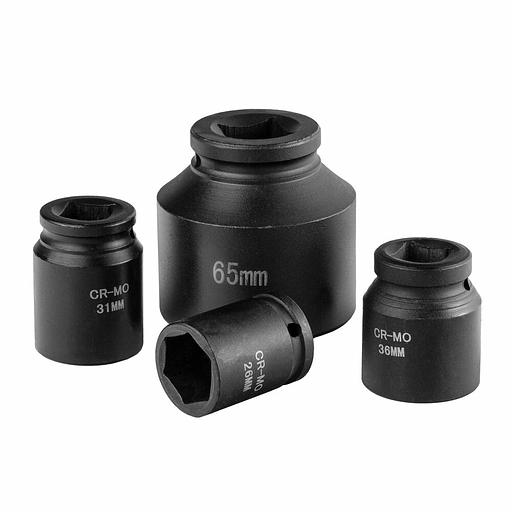 Набор Ударных Головок CR-MO 26 предметов От 21мм До 65мм KAM-56 фото 4