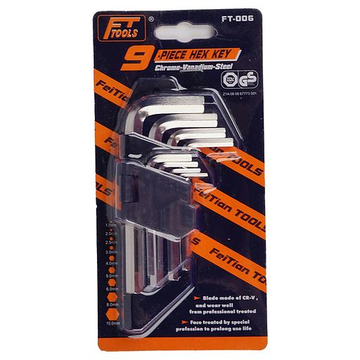 Набор Шестигранных Коротких Ключей 9 Шт FT-006 фото 2