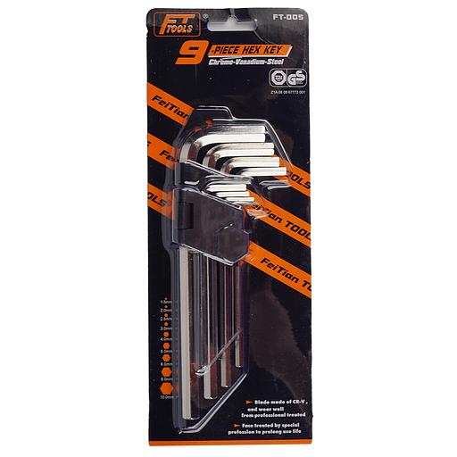 Набор Шестигранных Г-Образных Ключей 9 Шт FT-005 фото 2