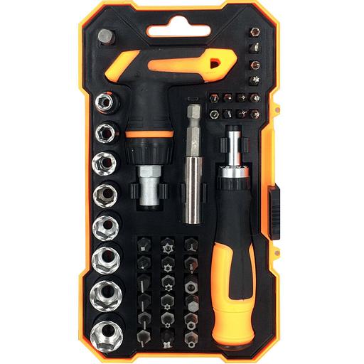 Набор Бит И Торцевых Головок С Отверткой-Трещоткой (42 Предмета) Maichi Tool 6605 фото 1