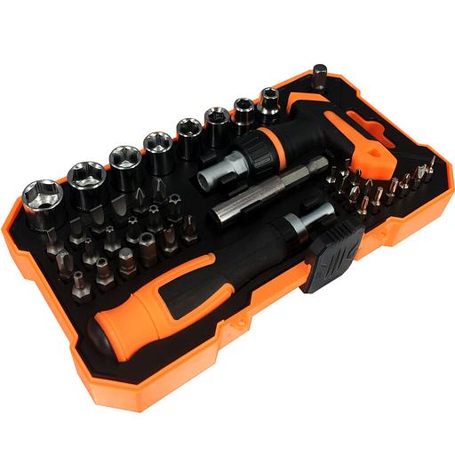 Набор Бит И Торцевых Головок С Отверткой-Трещоткой (42 Предмета) Maichi Tool 6605 фото 2