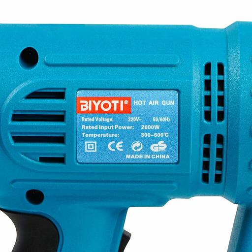 Строительный фен BIYOTI 2600W BYT-EB001 фото 4