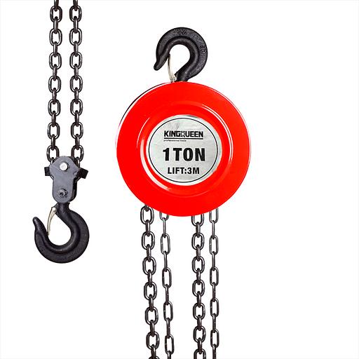 Ручная шестеренная стационарная Таль (1т, 3м) Kingqueen KT-1T-3M фото 1