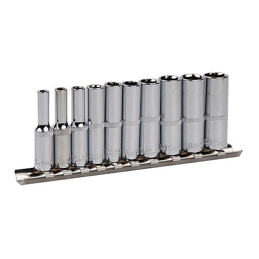 Набор глубоких шестигранных головок 1/4 KINGQUEEN 10 шт WIB-13 фото 2