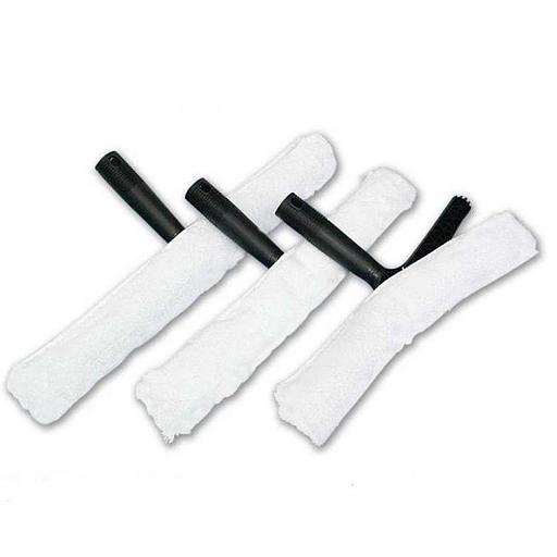 Набор для мытья окон: Держатель шубки пластиковый и Шубка на 35 см, Китай (Н1401) фото 1