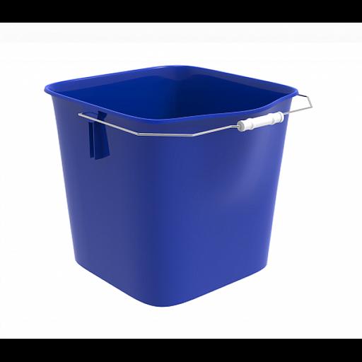 Ведро пластиковое для уборочной тележки, синее, 16 литров, Россия (406602) фото 1