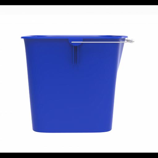 Ведро пластиковое для уборочной тележки, синее, 16 литров, Россия (406602) фото 3