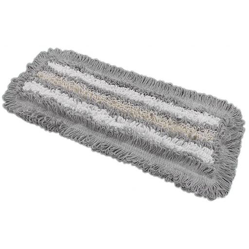 Моп петельный тафтинговый, комбинированный, серый, 40 см, карман-язык, MVP-40-RS фото 1