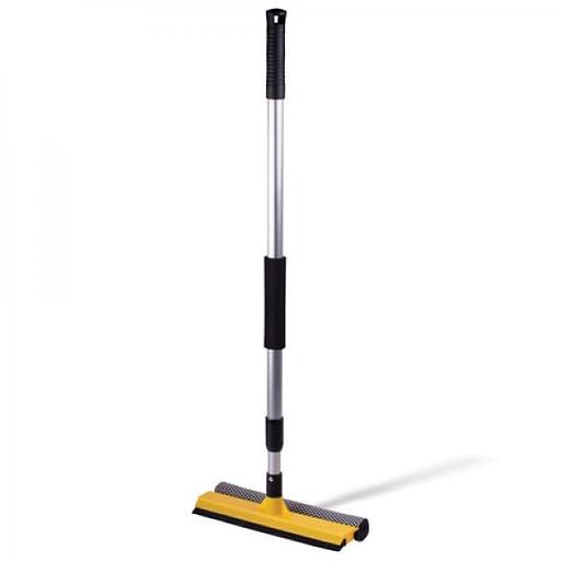 Швабра для окон на телескопической ручке, длина 75-120 см, (губка, стяжка, ручка телескопическая), Китай (600930) фото 1