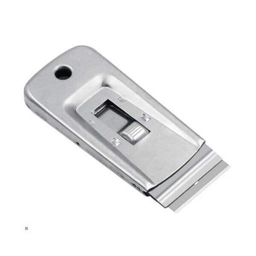 Скребок металлический карманный, с лезвием 4 см, Китай (1011209) фото 1