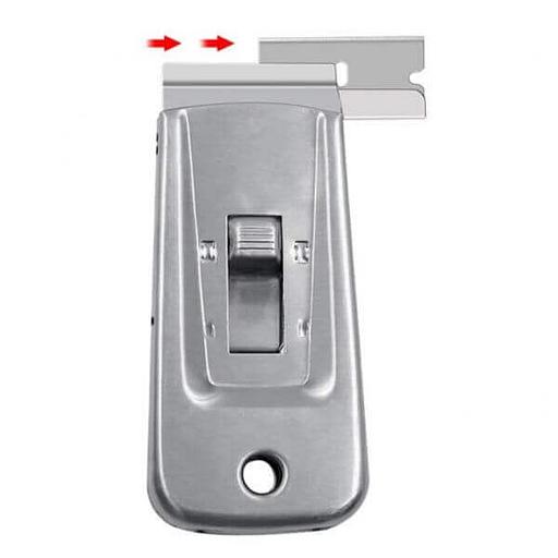 Скребок металлический карманный, с лезвием 4 см, Китай (1011209) фото 4