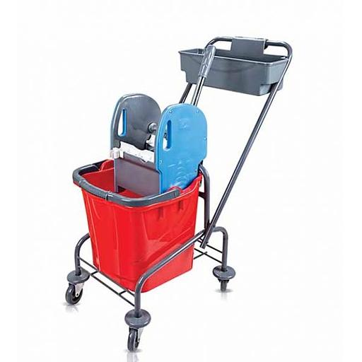 Тележка уборочная одноведерная, 18 л. с корзиной, без отжима, TK722 К фото 1