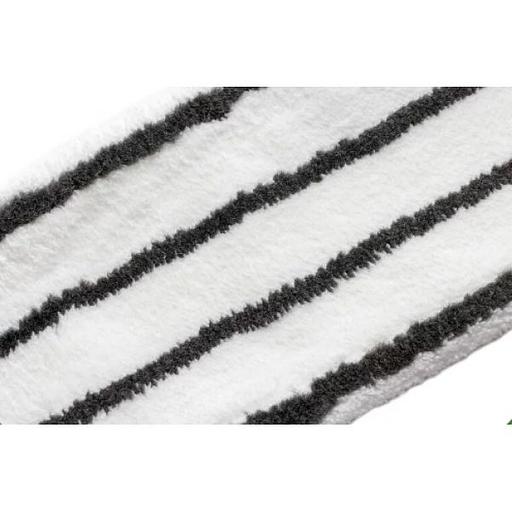 Моп плоский из белой микрофибры с жесткими абразивными полосками, 40 см, карман-язык, NV083 фото 2