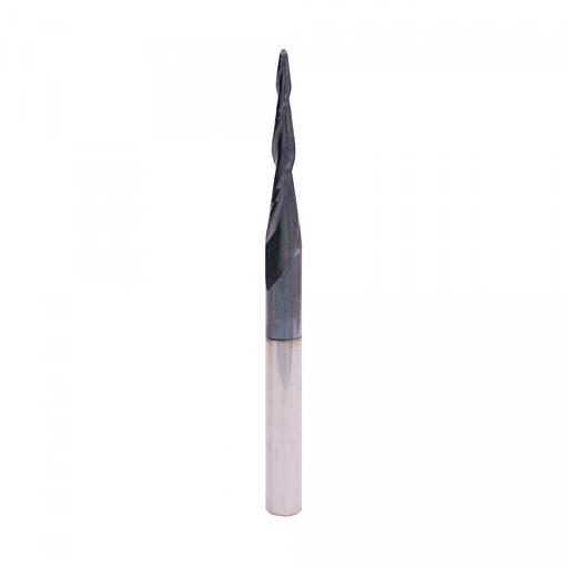 Твердосплавная фреза Delta-Tools коническая D=6x30,5x75 R=1 DTC 4 фото 1