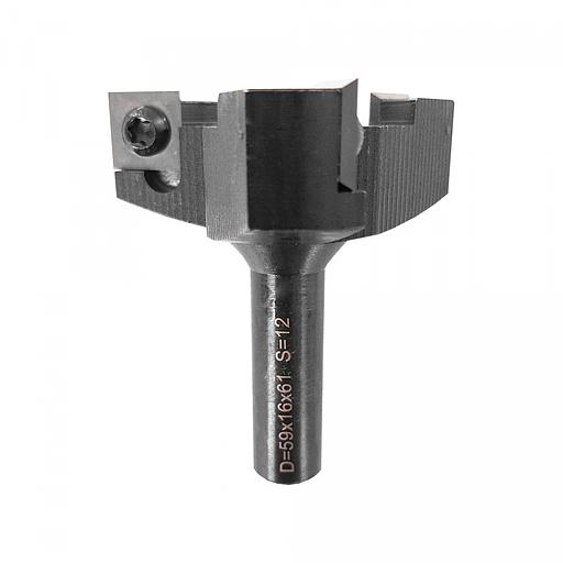 Фреза для выравнивания дна Z3 со сменными ножами DELTA TOOLS (12x12x1,5) D=59x16x61 S=12 фото 1