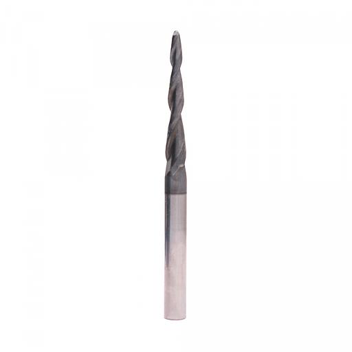 Твердосплавня фреза DELTA TOOLS коническая D=8x45x100 R=2 DTC 12 фото 1