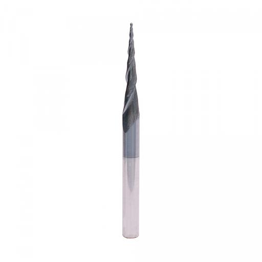 Твердосплавня фреза Delta-Tools коническая D=6x30,5x75 R=0,5 DTC2 фото 1