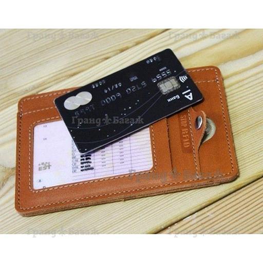 Обложка для автодокументов Apache RFID ОВ-S/рыж фото 3