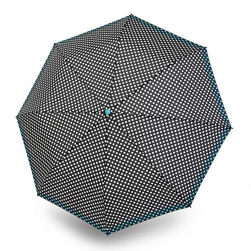 Зонт Knirps женский автомат E.200 Medium Duomatic PING PONG BLUE 951200827 95 1200 8270 фото 1