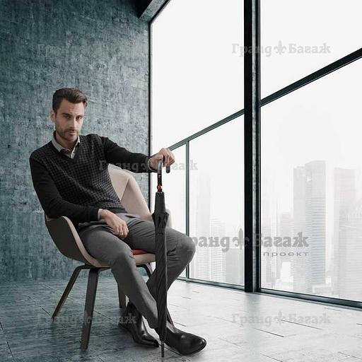 Зонт-трость Knirps мужской полуавтомат T.903 Extra Long Automatic BLACK 9639031000 фото 2